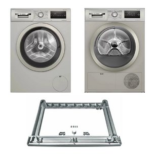 Bosch Serie 4 (стиральная машина WAN2420XME + сушильная машина WTN86202ME + монтажный элемент WTZ2041X) фото в Новосибирске