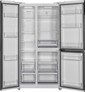 Холодильник Hyundai CS6073FV белое стекло фото 3 в Новосибирске