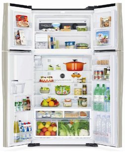 Холодильник Hitachi R-W722FPU1X GBK черное стекло фото 2 в Новосибирске