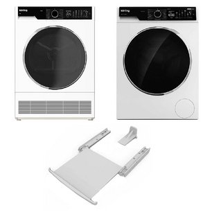 Korting (стиральная машина KWM 58ILS1299 + сушильная машина KD 60L97 + монтажный элемент DSK 250) фото в Новосибирске Korting (стиральная машина KWM 58ILS1299 + сушильная машина KD 60L97 + монтажный элемент DSK 250) фото в Новосибирске