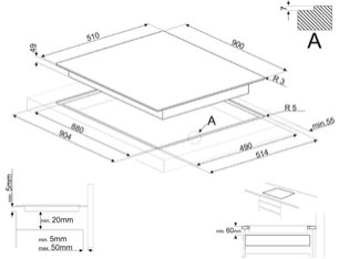 Варочная панель Смег SI2M7953D фото 4 в Новосибирске Варочная панель Smeg SI2M7953D фото 4 в Новосибирске