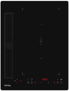 Индукционная варочная панель с интегрированной вытяжкой Кертинг HIBH 40980 NB фото в Новосибирске Индукционная варочная панель с интегрированной вытяжкой Korting HIBH 40980 NB фото в Новосибирске
