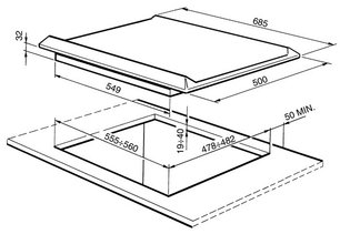 Варочная панель Смег SRV876AV9 фото 2 в Новосибирске Варочная панель Smeg SRV876AV9 фото 2 в Новосибирске
