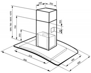 Вытяжка Smeg KIV90X-1 фото 4 в Новосибирске