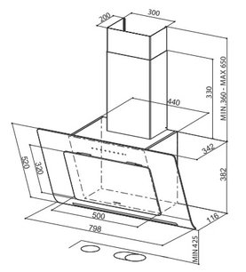 Вытяжка Faber INFINITY BK A80 фото 2 в Новосибирске