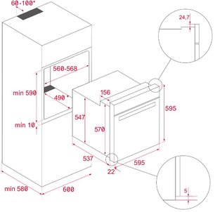 Духовой шкаф Teka HBB 720 WH фото 2 в Новосибирске