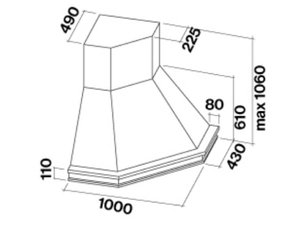 Вытяжка Фалмек Penta Ang (600) S мореный дуб фото 2 в Новосибирске Вытяжка Falmec Penta Ang (600) S мореный дуб фото 2 в Новосибирске