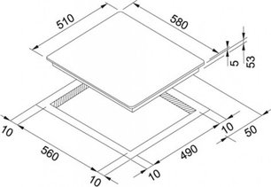 Независимая индукционная  варочная панель Franke FH 604-1W 4I T PWL WH фото 2 в Новосибирске
