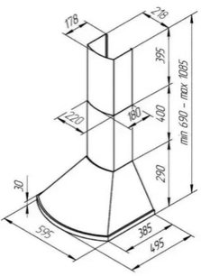 Вытяжка Kuppersberg BONA 60 B Bronze фото 4 в Новосибирске