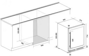 Винный шкаф Climadiff CLE51 фото 3 в Новосибирске