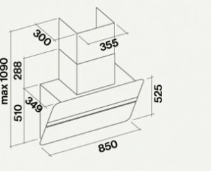 Вытяжка Фалмек Flipper 85 White Glass (NRS) фото 3 в Новосибирске Вытяжка Falmec Flipper 85 White Glass (NRS) фото 3 в Новосибирске