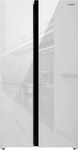 Холодильник Hyundai CS6503FV белое стекло фото в Новосибирске