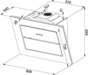 Вытяжка Franke FLS 905 BK фото 2 в Новосибирске
