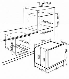 Духовой шкаф Smeg SF750POL фото 2 в Новосибирске