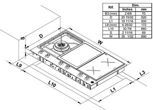 Газо-электрическая панель Бертаззони PM36 1 IG X фото 4 в Новосибирске Газо-электрическая панель Bertazzoni PM36 1 IG X фото 4 в Новосибирске