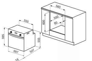 Духовой шкаф Korting OKB 9123 CMGW фото 2 в Новосибирске