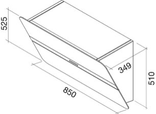 Вытяжка Фалмек Flipper 85 ix (800) ECP gray фото 2 в Новосибирске Вытяжка Falmec Flipper 85 ix (800) ECP gray фото 2 в Новосибирске