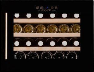 Винный шкаф Dunavox DX-24.56BBK (A) петли справа фото 2 в Новосибирске