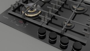 Газовая варочная панель Фулгор Милано FCLH 604 G T WK BK фото 4 в Новосибирске Газовая варочная панель Fulgor Milano FCLH 604 G T WK BK фото 4 в Новосибирске