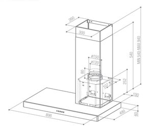 Вытяжка Faber Stilo DX/SP A90, правая фото 3 в Новосибирске