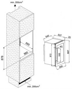 Винный шкаф Climadiff CLI45 фото 3 в Новосибирске