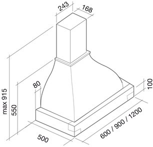 Вытяжка Фалмек Iris Gardenia 120 (600) S вишня фото 4 в Новосибирске Вытяжка Falmec Iris Gardenia 120 (600) S вишня фото 4 в Новосибирске