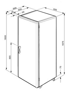Холодильник Смег FPD34AD-1 фото 3 в Новосибирске Холодильник Smeg FPD34AD-1 фото 3 в Новосибирске