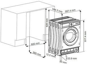 Встраиваемая стиральная машина Крона KALISA 1400 8K WHITE фото 4 в Новосибирске Встраиваемая стиральная машина KRONA KALISA 1400 8K WHITE фото 4 в Новосибирске
