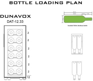 Винный шкаф Dunavox DAFT-12.33 фото 3 в Новосибирске