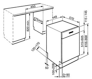 Посудомоечная машина Смег PLA4645X7 фото 3 в Новосибирске Посудомоечная машина Smeg PLA4645X7 фото 3 в Новосибирске