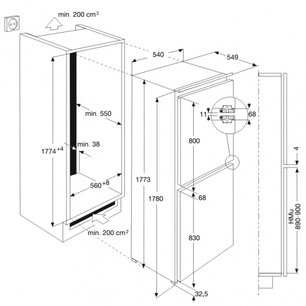 Холодильник AEG SCN71800F0 фото 3 в Новосибирске