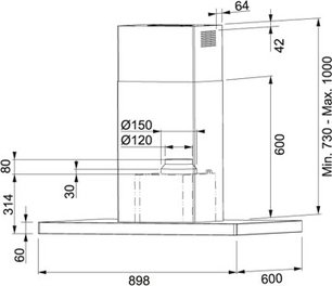 Вытяжка Franke FCR 925 I TC BK XS фото 2 в Новосибирске