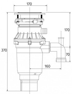Измельчитель пищевых отходов Bone Crusher BC 810-Slim Line фото 4
