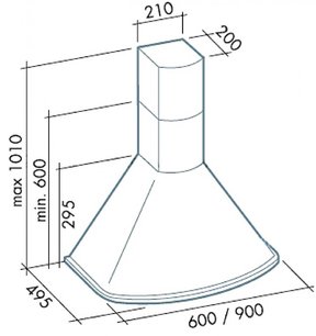 Вытяжка Фалмек Afrodite 60 ix (450) S фото 2 в Новосибирске Вытяжка Falmec Afrodite 60 ix (450) S фото 2 в Новосибирске