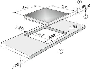 Зависимая варочная панель Миле KM 6012 фото 2 в Новосибирске Зависимая варочная панель Miele KM 6012 фото 2 в Новосибирске