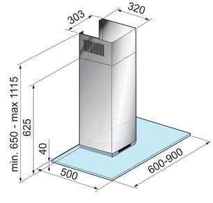 Вытяжка Korting KHC 9971 X фото 2 в Новосибирске