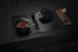 Варочная панель с вытяжкой и установочным комплектом BORA PKAS3FIAB (1x PKAS3AB, 2x PKFI3, 1x EFBV90, 1x EFS375, 1xEFV) фото 3 в Новосибирске