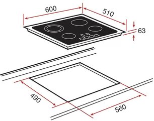 Варочная панель Тека TRS 645 фото 2 в Новосибирске Варочная панель Teka TRS 645 фото 2 в Новосибирске