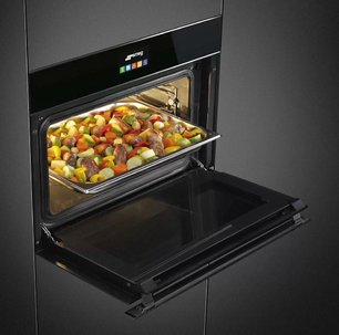 Духовой шкаф комбинированный с пароваркой Smeg SF4604PVCNX1 фото 4 в Новосибирске