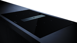 Индукционная варочная панель с вытяжкой Kuppersbusch KMI 9350.0 SR Stainless steel фото 3 в Новосибирске