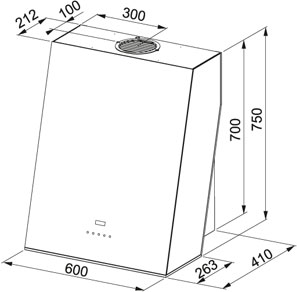 Вытяжка Franke FTE 605 BK фото 2 в Новосибирске
