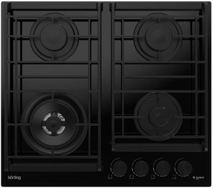 Газовая стеклянная варочная панель Кертинг HGG 6955 CTN фото в Новосибирске Газовая стеклянная варочная панель Korting HGG 6955 CTN фото в Новосибирске