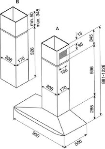 Вытяжка De Dietrich DHD 709 EE 1 фото 2 в Новосибирске