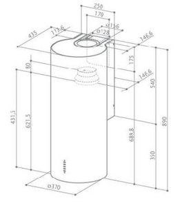 Вытяжка Faber Eclipse EG8 X A37 фото 2 в Новосибирске