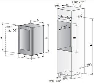Встраиваемый винный шкаф V-ZUG WineCooler V4000 90 WC4T-51102 R черное стекло фото 4 в Новосибирске