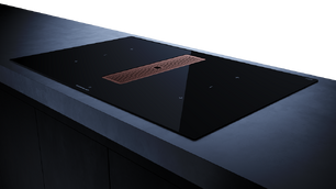 Индукционная варочная панель с вытяжкой Kuppersbusch KMI 8350.0 SR Copper фото 3 в Новосибирске