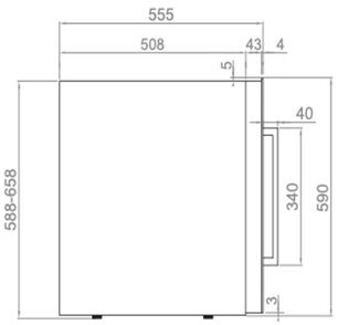 Встраиваемый винный шкаф Pando PVMAVP 60-23CRL W фото 3 в Новосибирске