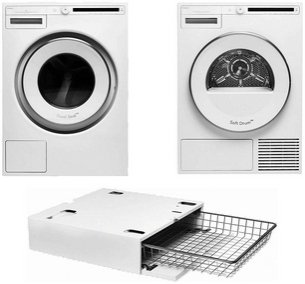 Asko Classic 10 (стиральная машина  W2086C.W/3 + сушильная машина T208H.W + выдвижная корзина HB1153W) фото в Новосибирске