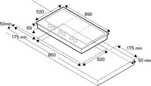 Варочная панель Бертаззони PM36 5 00 X фото 4 в Новосибирске Варочная панель Bertazzoni PM36 5 00 X фото 4 в Новосибирске