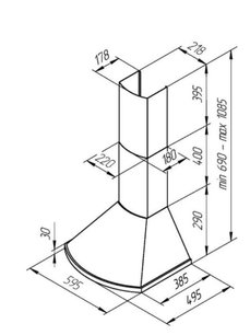 Вытяжка Kuppersberg BONA 60 C Bronze фото 4 в Новосибирске